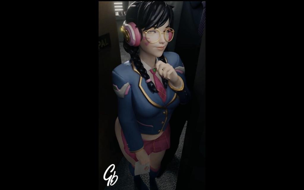 3D D.Va学园：淫荡女学生的课后诱惑